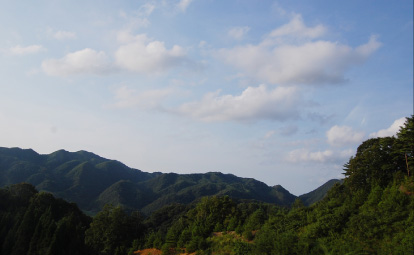 須佐の美しい山並み